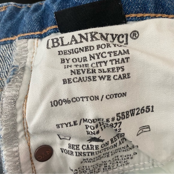 NWT Blank NYC The Cooper Slim Straight Jeans - Picture 7 of 9